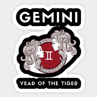 GEMINI / Year of the TIGER Sticker